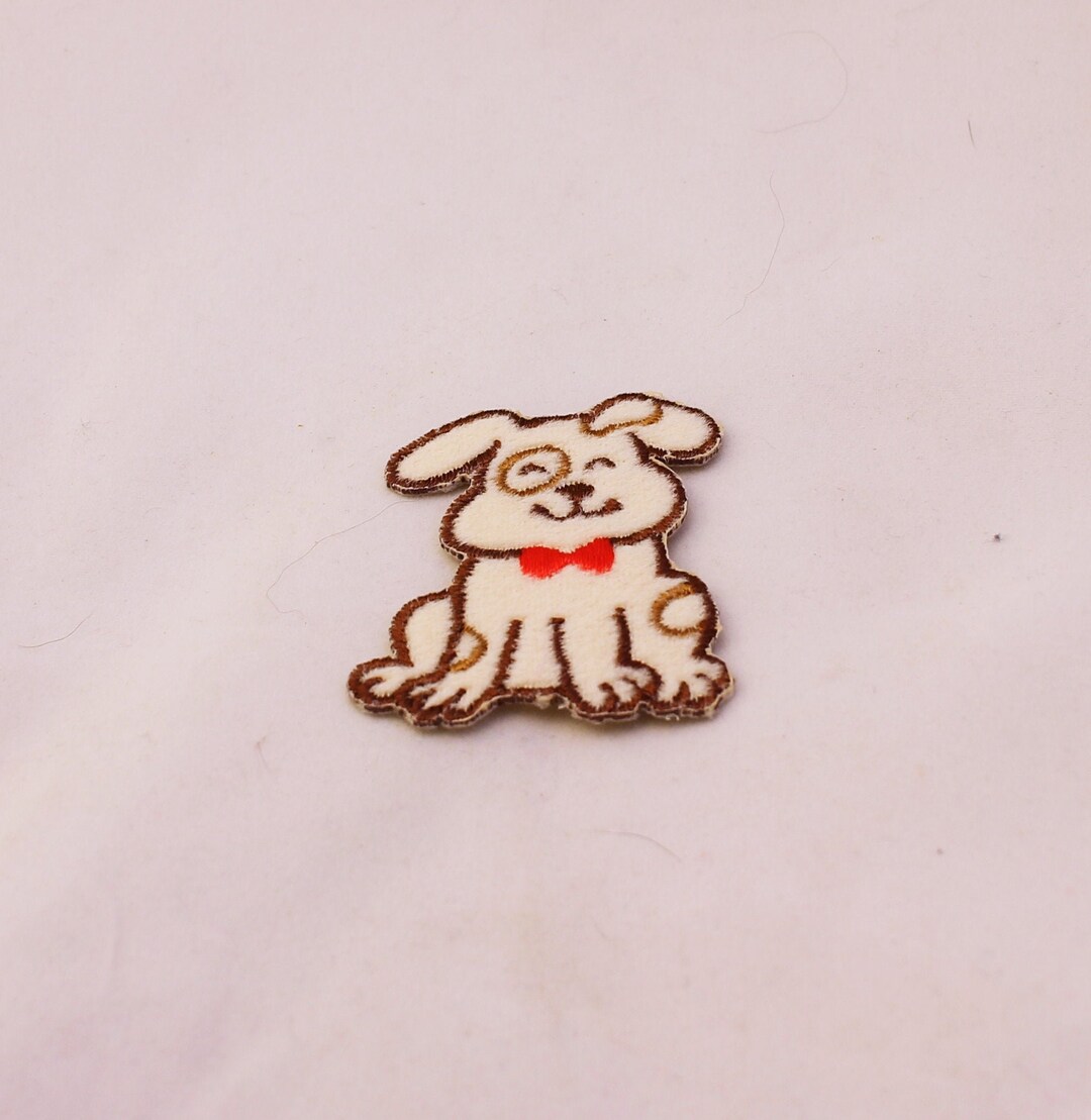 Embroidered Dog Applique by Wrights - Iron on Patch - Etsy