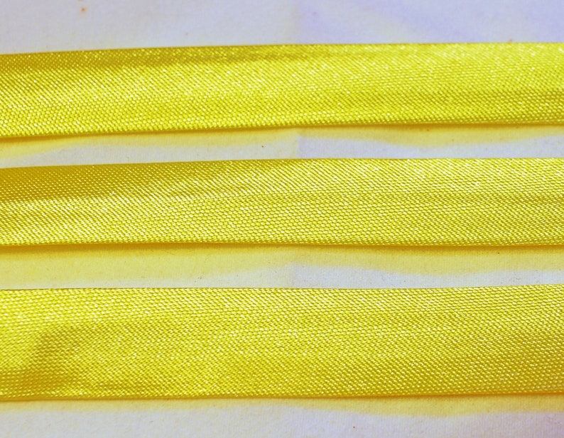 Gold Satin Bias Tape Bias 5/8 Inch 15mm Single Fold 5 Etsy