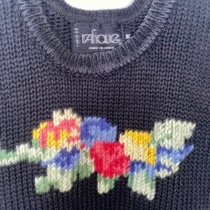 FLORAL KNIT SWEATER image 3