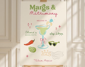 Margs en huwelijk vrijgezellenfeest welkomstbord, margarita's en huwelijk vrijgezellenfeest, tequila vrijgezellenfeest welkomstbord, The Final Fiesta