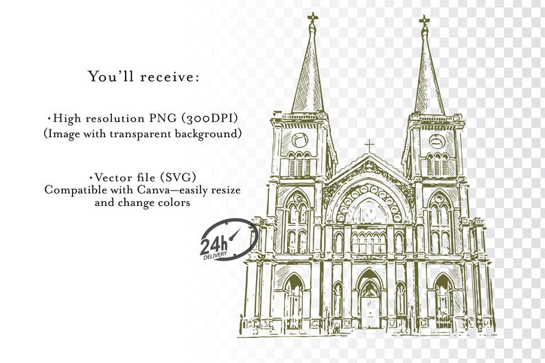 Ilustración del lugar de la boda, arte digital personalizado a partir de una foto, recuerdo de boda, regalo de aniversario imagen 3