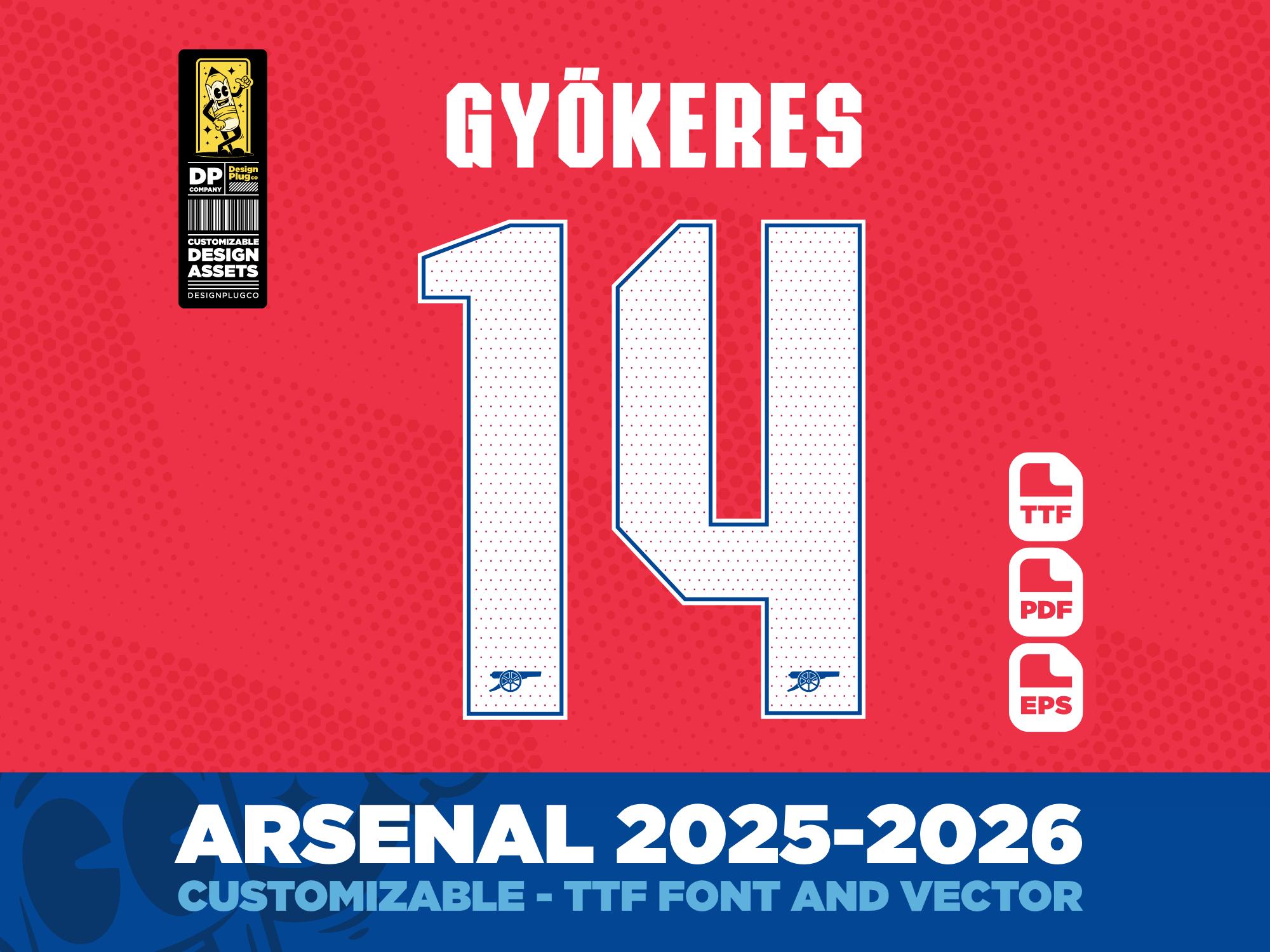 Champions League Arsenal Jersey Font 2019 Font Soccer Premier League