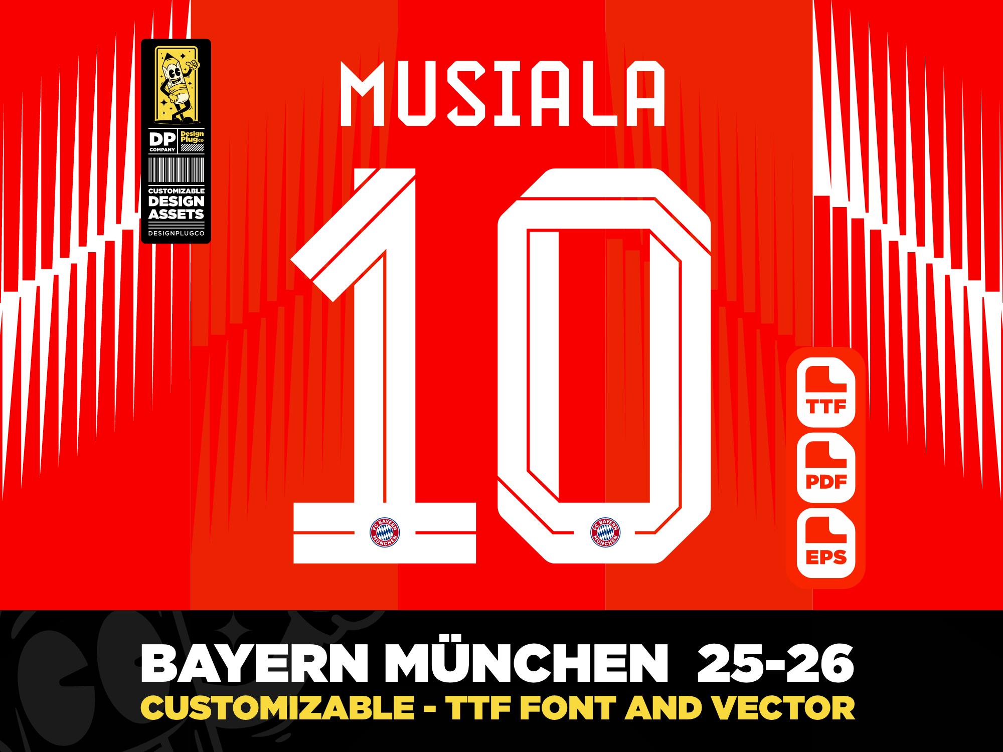 Flocage MUSIALA #42 Bayern Munich Third 2024 2025 - Neuf Sans Emballage