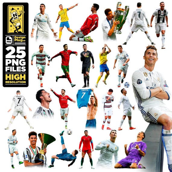 Cristiano Ronaldo PNG Collection – Digital CR7 stickers, silhouettes, and high-quality png featuring the GOAT. Includes no-background PNGs.