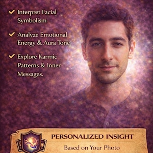 Photo Face Reading | Personalized Aura & Energy Reflection (Digital PDF)