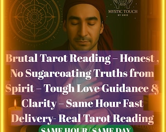 Brutal Tarot Reading | Honest No Sugarcoating Truths | Tough Love Guidance & Clarity | Same Hour Fast Delivery | Real Tarot Reading