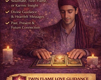 Twin Flame Tarot Reading | Soulmate Journey, Love Clarity & Karmic Insight | Same Day Personalized Reading