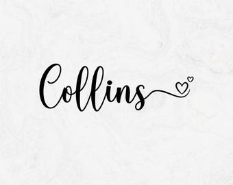 Custom Name, Custom Name Calligraphy, Custom name Png, Custom Text Svg, Handlettered Name, Custom name cut file, Custom Name Cursive