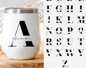 Alphabet Monogram SVG, PNG, Custom Names, Split Monogram Alphabet SVG, Cricut & Silhouette Cut Files, split monogram, Handwriting Monogram