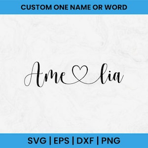 Custom Name SVG, Custom Name Calligraphy, Custom name Png, Custom Text Svg, Handlettered Name, Custom named cutting file, Birthday name Svg