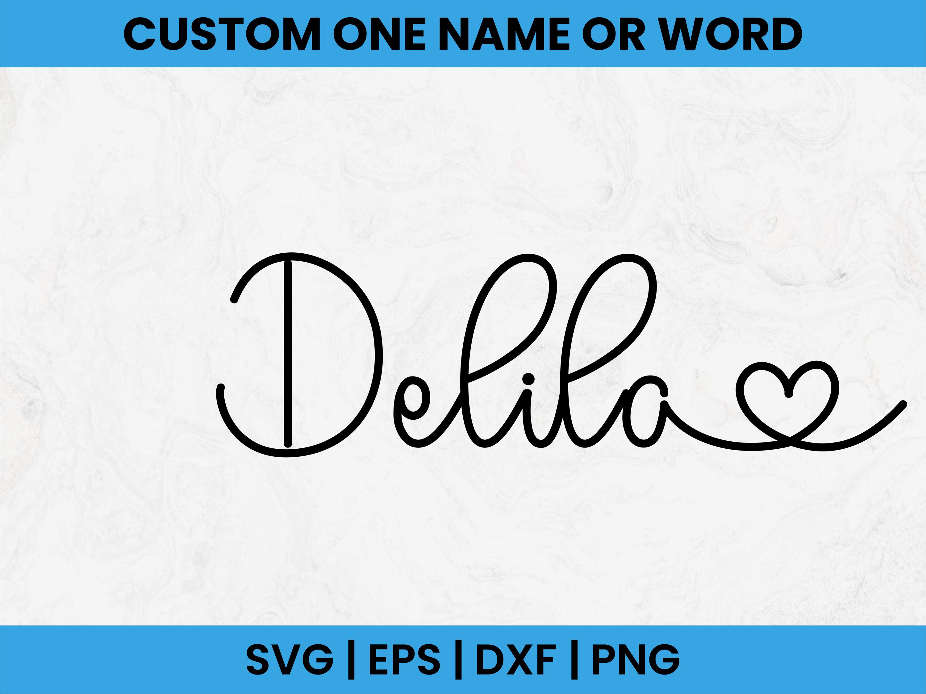 Custom Name SVG, Custom Name Calligraphy, Custom Name Png, Custom Text ...