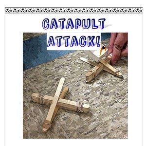 Peut inclure: Une affiche colorée avec le titre "CATAPULT ATTACK!" en texte bleu. L'affiche est conçue pour les classes de 3 à 5 et est spécialement conçue pour les programmes parascolaires. L'affiche est de Creative Education Supplies.