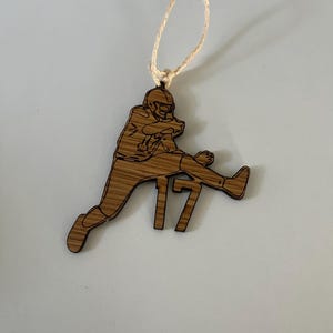 Wooden #17 Ornament