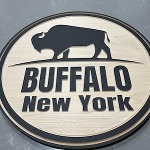 Buffalo NY Wooden Sign