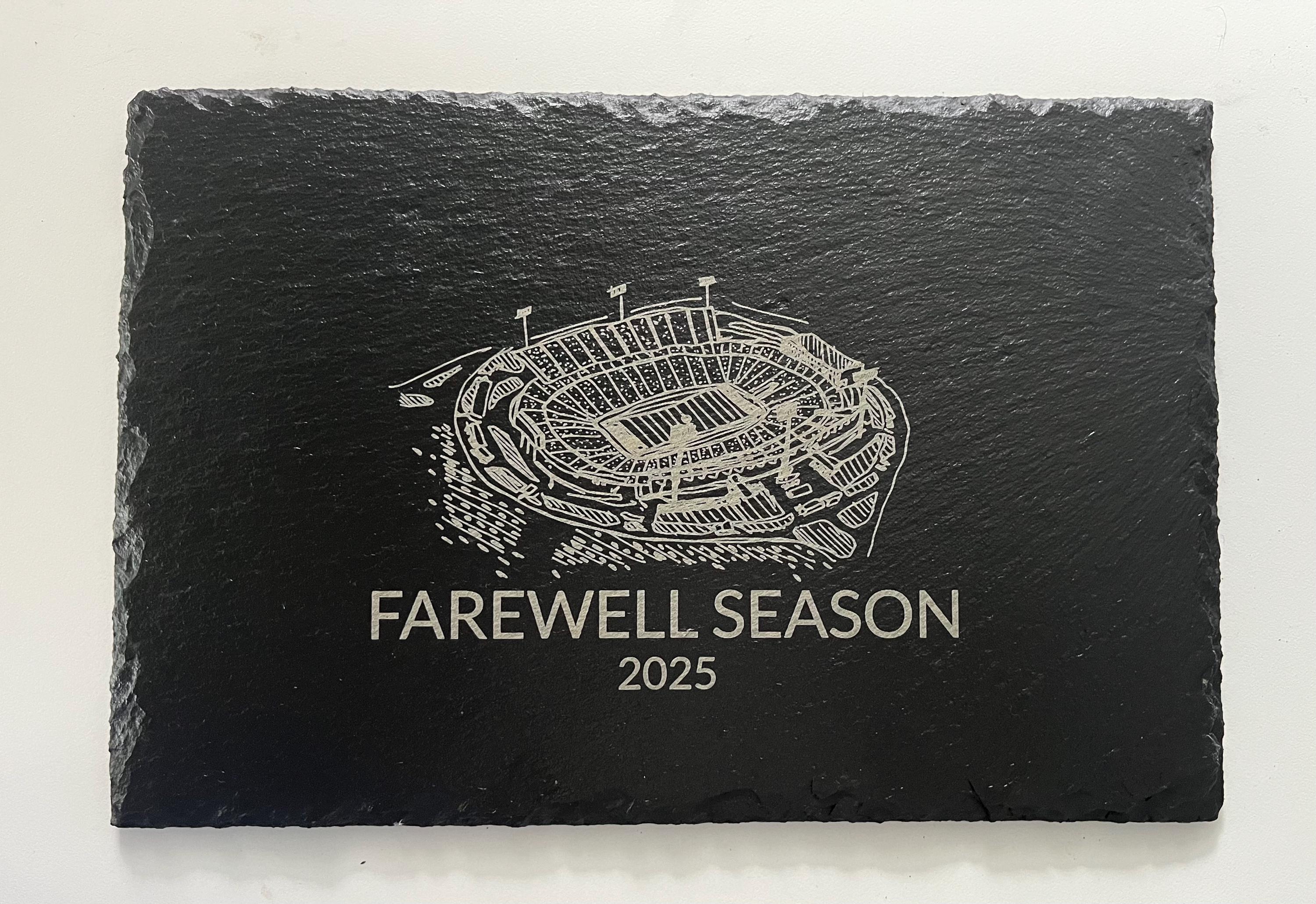 Buffalo Bills Farewell Season Rectangular Slate Tray