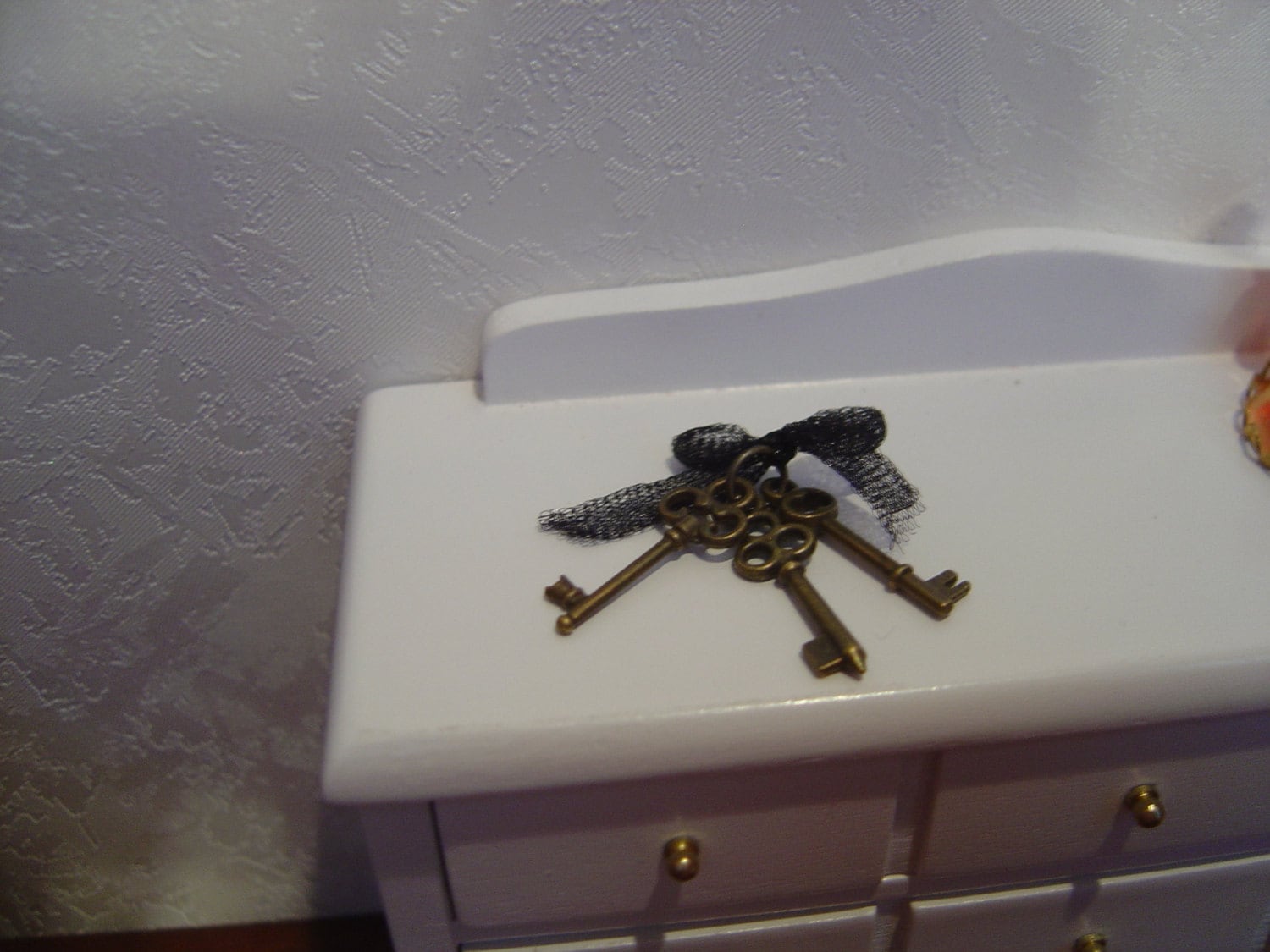 Dollhouse Keys Wall Art French Country Chic Miniature One Inch Etsy