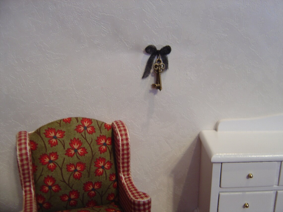 Dollhouse Keys Wall Art French Country Chic Miniature One Inch Etsy