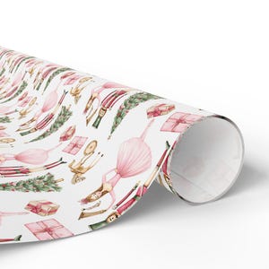 Nutcracker Ballet Christmas Gift Wrap, Holiday Gift Wrap, Festive Xmas Wrapping Paper, Ballet Lover Gift Wrap, Nutcracker Holiday Gift Wrap image 4