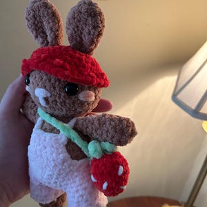Crochet Strawberry Bunny