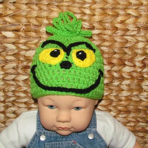 THE GRINCH Crochet Hat Beanie | Etsy