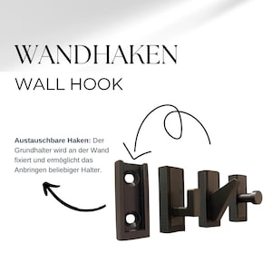 Kleiderhaken, Wandhaken, Haken, Garderobenhaken, Einzelhaken