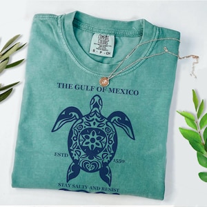 Gulf of Mexico Sea Turtle Tee: Stay Salty Resist Shirt,