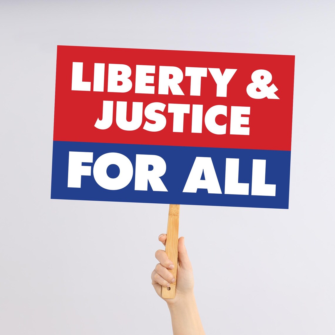 Liberty & Justice for All | Printable | Large 17x11 and 24x18 | Protest ...