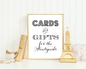 Printable Wedding Card and Gifts Table Cards Sign INSTANT DOWNLOAD 8x10 DIY pdf