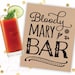 Printable Bloody Mary Bar Sign Poster Digital Brunch Bridal Shower ...