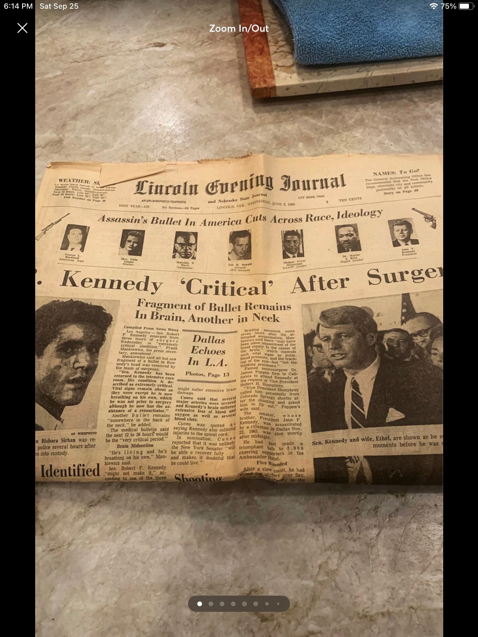 Robert Kennedy Assassination Newspaper - Etsy Robert Kennedy Assassination Newspaper - Etsy