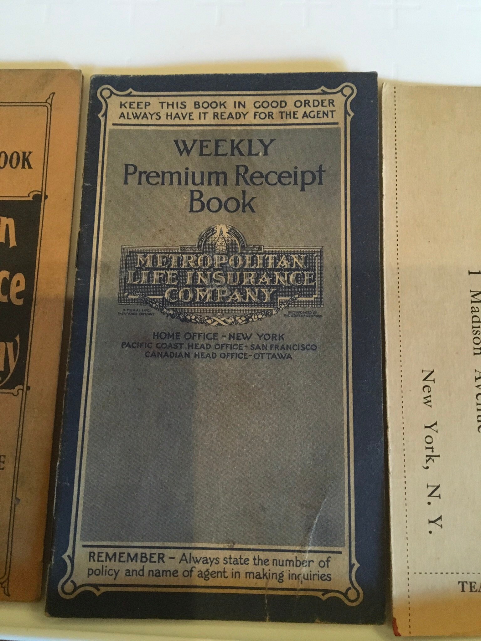 Vintage Metrapolitan Life Insurance Memorabilia Etsy