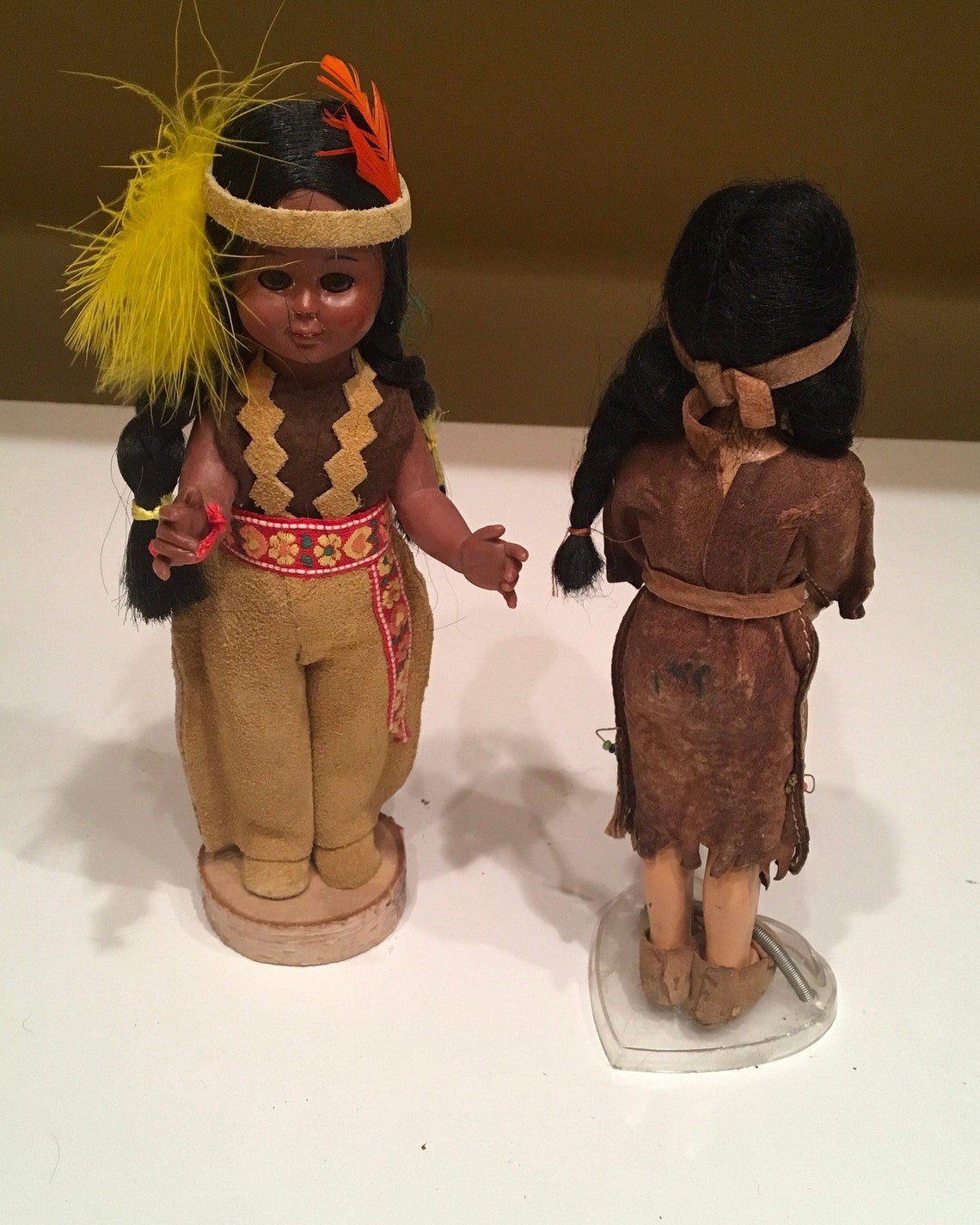 Cute Pair of Vintage Indian Dolls - Etsy