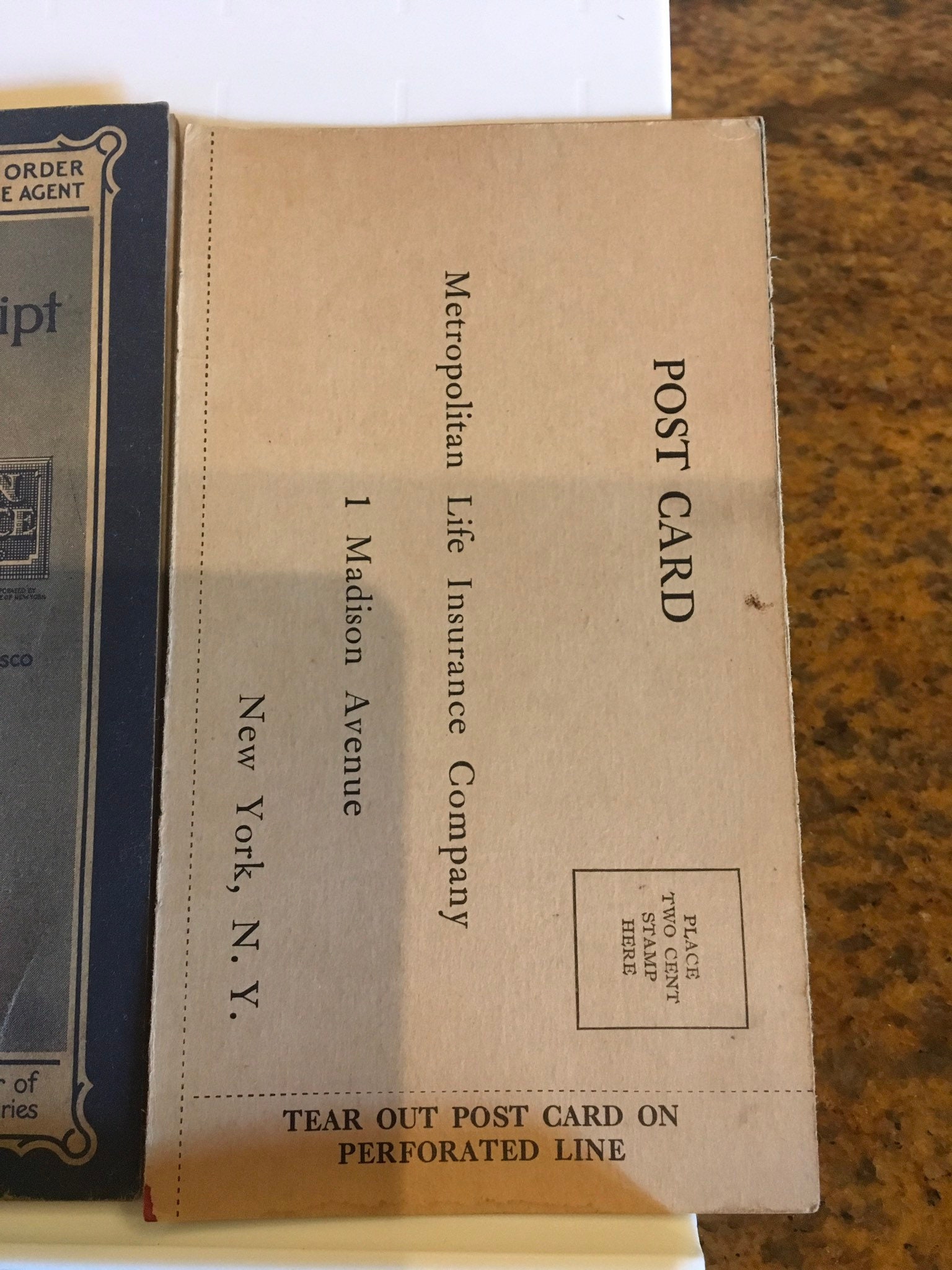 Vintage Metrapolitan Life Insurance Memorabilia Etsy