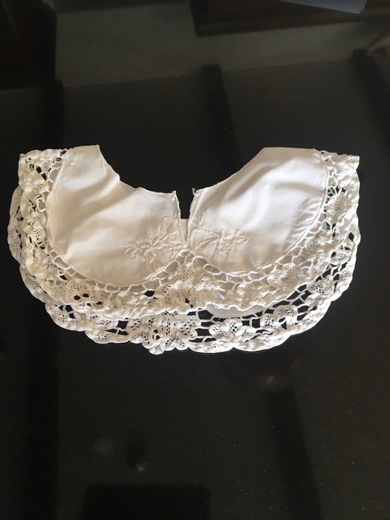 Vintage Lace & Crochet  Collar - image 2