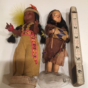 Cute Pair of Vintage Indian Dolls - Etsy
