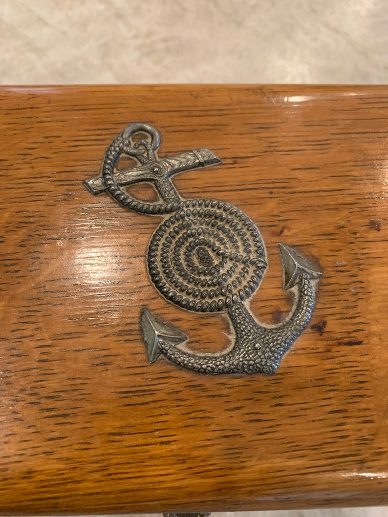 Antique Wooden Sailors Chest Etsy