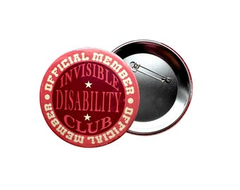 Invisible Disability Club Button