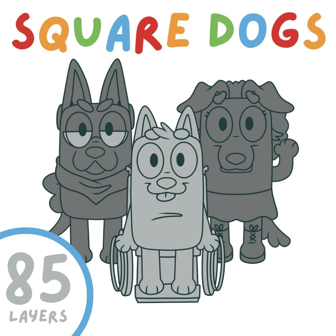 Square Dogs Mega Base - Etsy