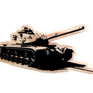 5-pack: M60A3 Tank - 4-inch Sticker