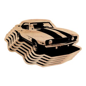 5-pack: 1969 Chevrolet Camaro Z/28 - 4-inch Sticker