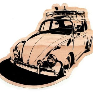 5-pack: 1967 Volkswagen Beetle - 4-inch Sticker
