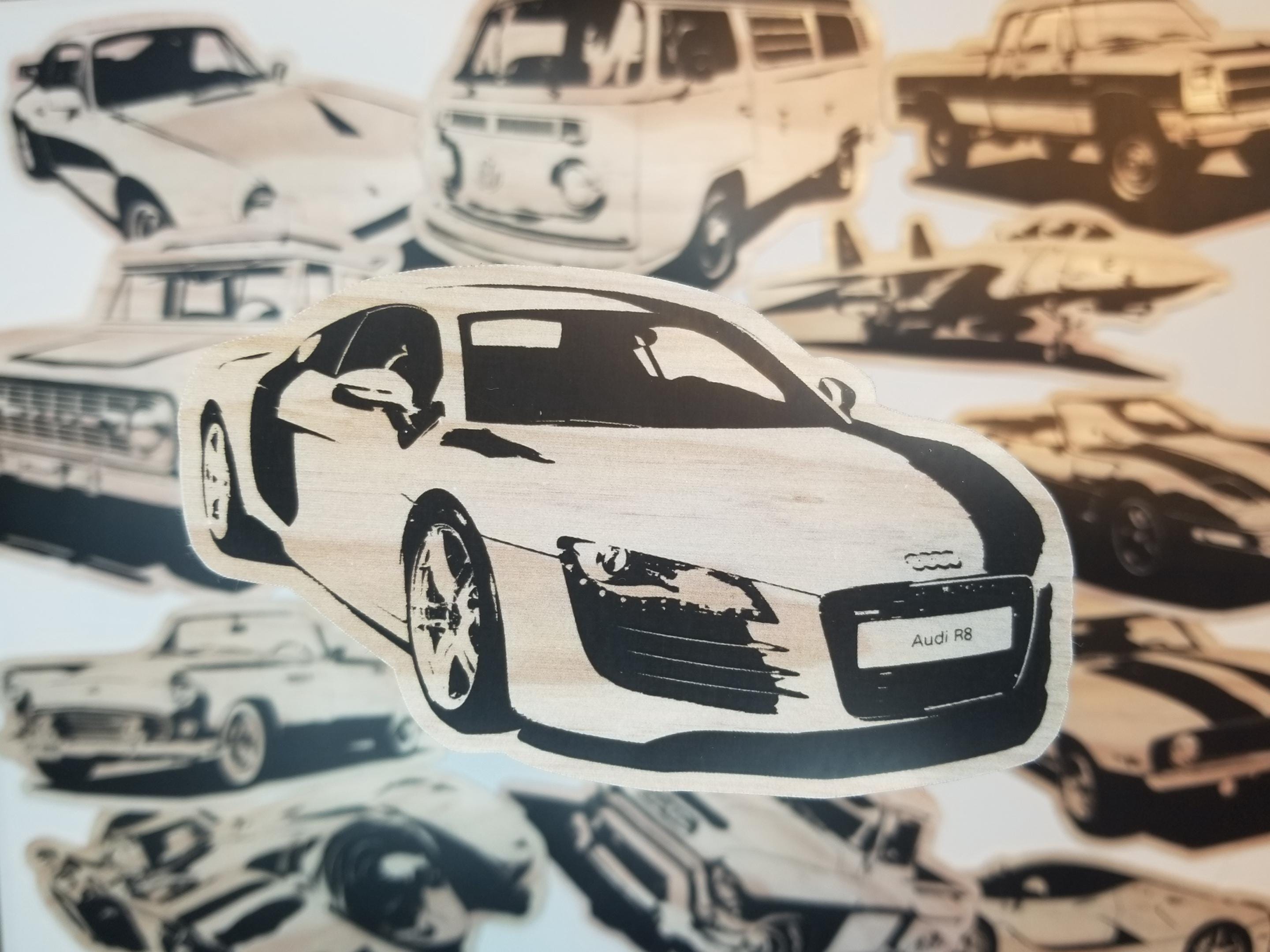 Sticker For Audi R8 Modified 5-pack: 2007 Audi R8 - 4-inch Sticker - Etsy