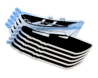 5er-Pack: Beach Patrol Rettungsboot - 10-cm-Aufkleber