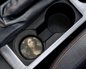 Renaissance Artistry Auto-Untersetzer, Kunstdruck-Untersetzer, Automobil-Zubehör, einzigartiges Geschenk, Wohnkultur, Road Trip Essential, Auto Must Have
