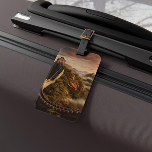 Chinese Landmarks Luggage Tag | Travel Accessories, Personalized Baggage Tag, Unique Gift for Travelers, Adventure Decor, Travel Essential