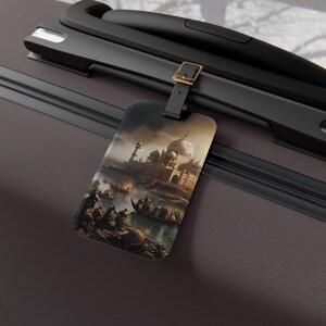 India History Luggage Tag - Unique Gift for Travelers, Vintage Travel Accessory, Suitcase Identifier, Personalized Travel Tags, Bag Tag