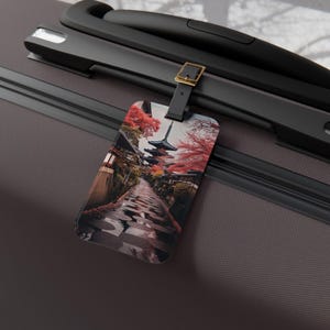 Kyoto Luggage Tag | Travel Accessory, Personalized Baggage Tag, Vacation Gift, Wanderlust Decor, Airline Travel Baggage Tag, Essential
