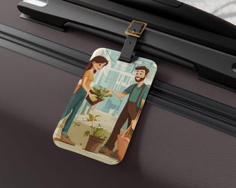 Community Service Gepäckanhänger, personalisiertes Reise-Accessoire, Geschenk für Pflanzenliebhaber, Naturliebhaber, einzigartige Reiseanhänger, Travel Essential