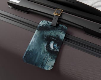 World of Tears-bagagelabel - oogontwerp, reisaccessoire, uniek cadeau voor reizigers, vakantiebenodigdheden, Wanderlust Decor
