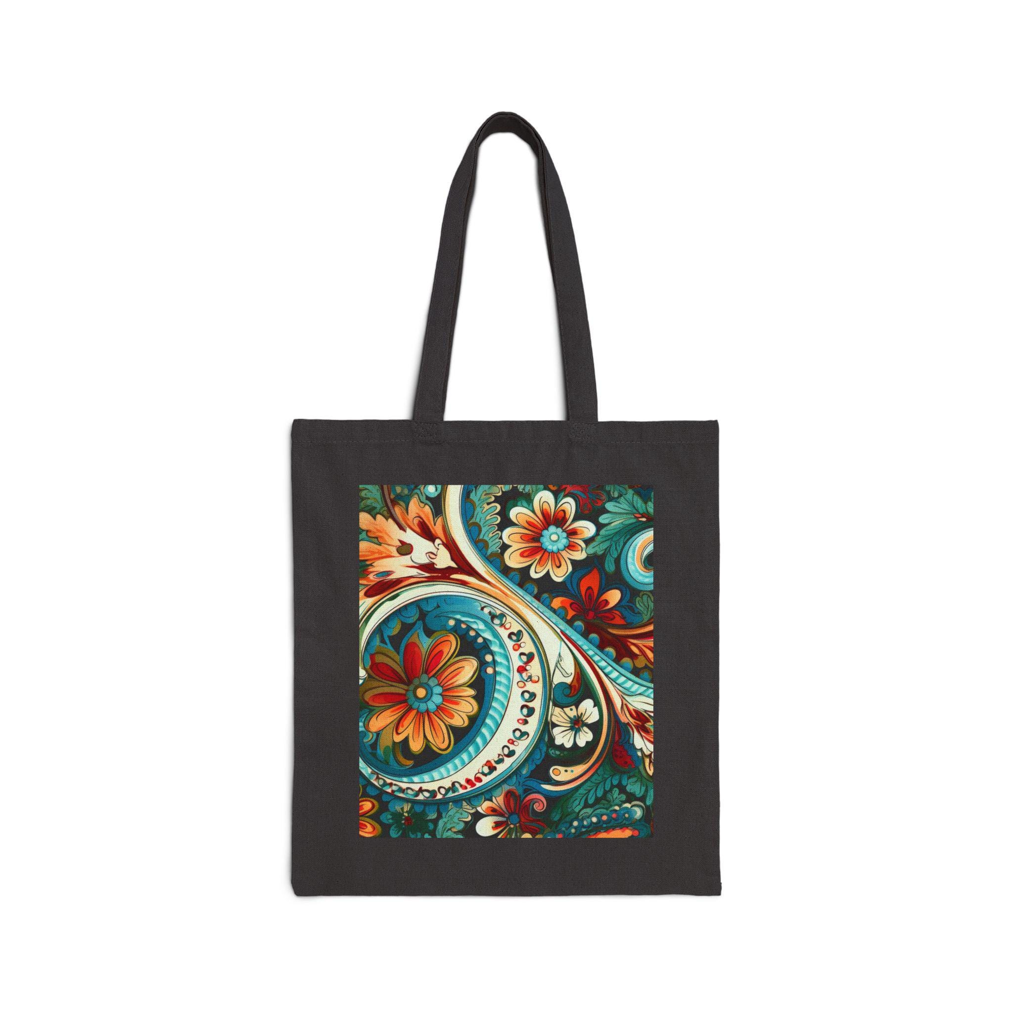 Paisley Patterns Tote Bag, Eco-friendly Shopper, Artsy Gift